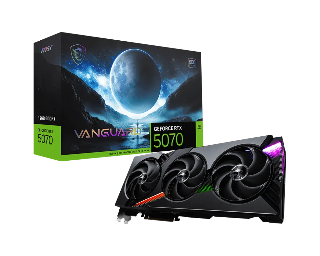 Card màn hình MSI GeForce RTX 5070 12G VANGUARD SOC