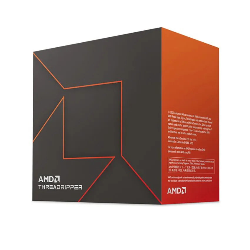 CPU AMD Ryzen Threadripper 7960X (4.2Ghz up to 5.3Ghz/153MB/24 cores 48 threads/350W/Socket sTR5)