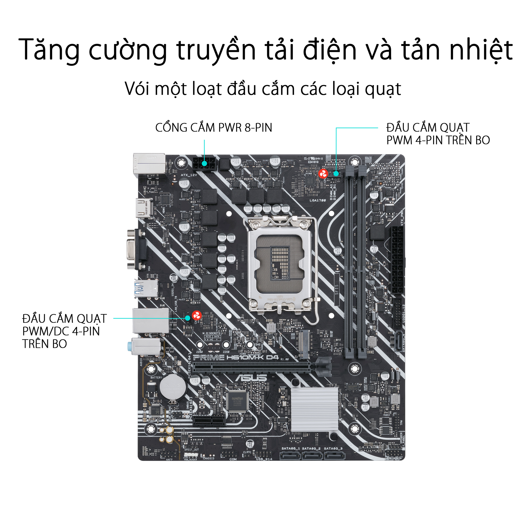 Mainboard Asus PRIME H610M-K D4 CMS 