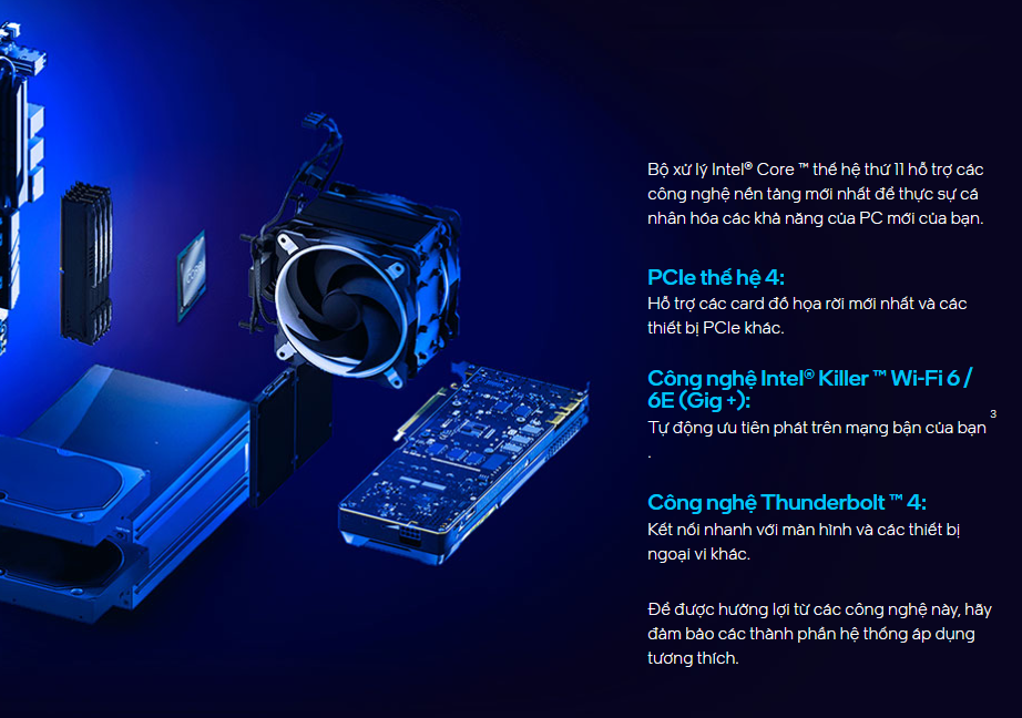 CPU Intel Core i9-11900 (2.5GHz turbo up to 5.2Ghz, 8 nhân 16 luồng, 16MB Cache, 65W) - Socket Intel LGA 1200 