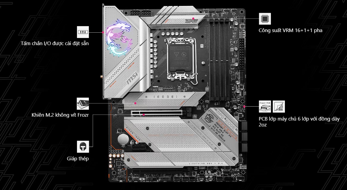 Mainboard MSI MPG Z790 EDGE Wifi DDR5 