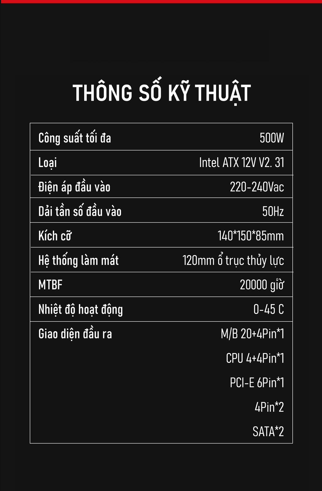 Nguồn máy tính AIGO VK650