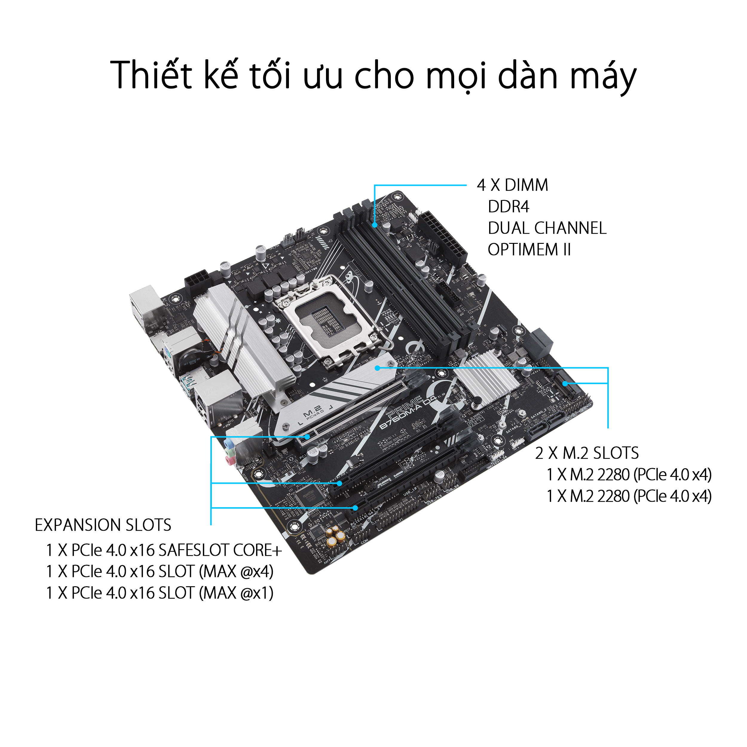 Mainboard ASUS PRIME B760M-A D4 