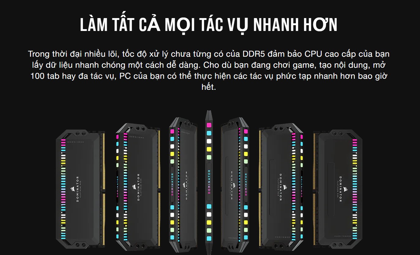 Ram Desktop Corsair DOMINATOR PLATINUM RGB White Heatspreader (CMT32GX5M2B5600C36W) 32GB (2x16GB) DD